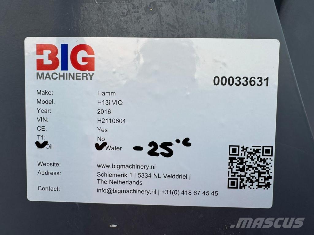 Hamm H13i VIO Tek tamburlu silindirler