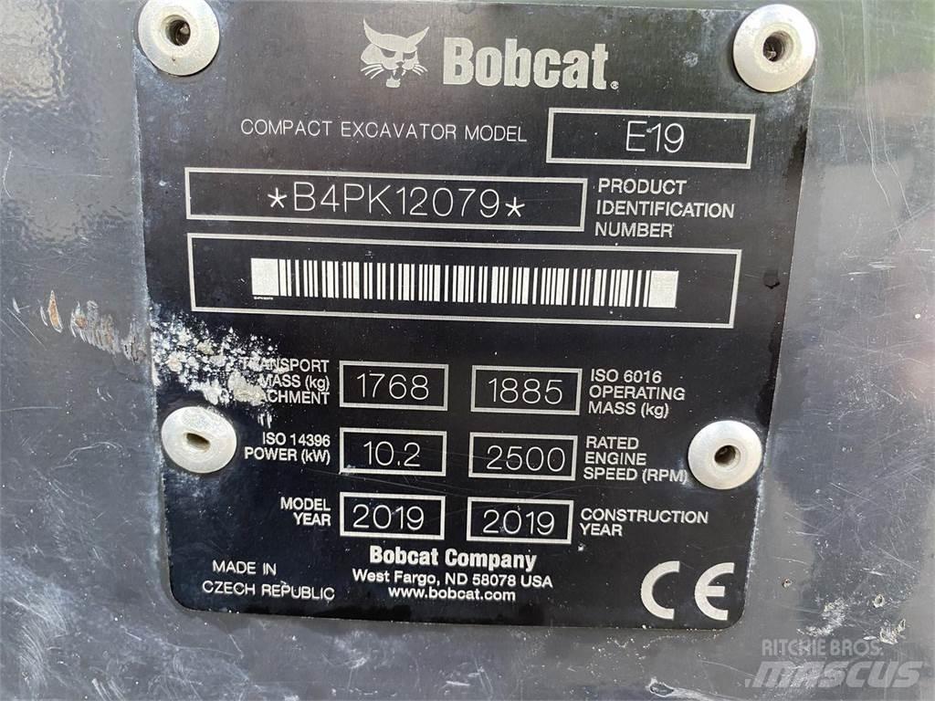 Bobcat E19 Lastik tekerli ekskavatörler