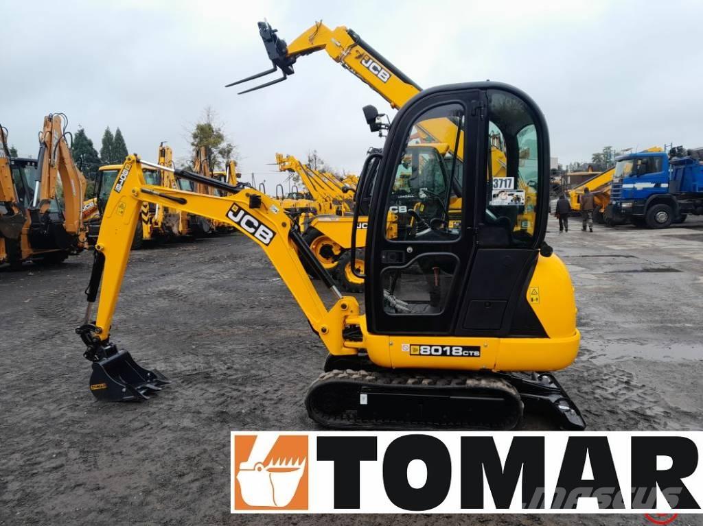 JCB 8018 CTS Mini ekskavatörler, 7 tona dek