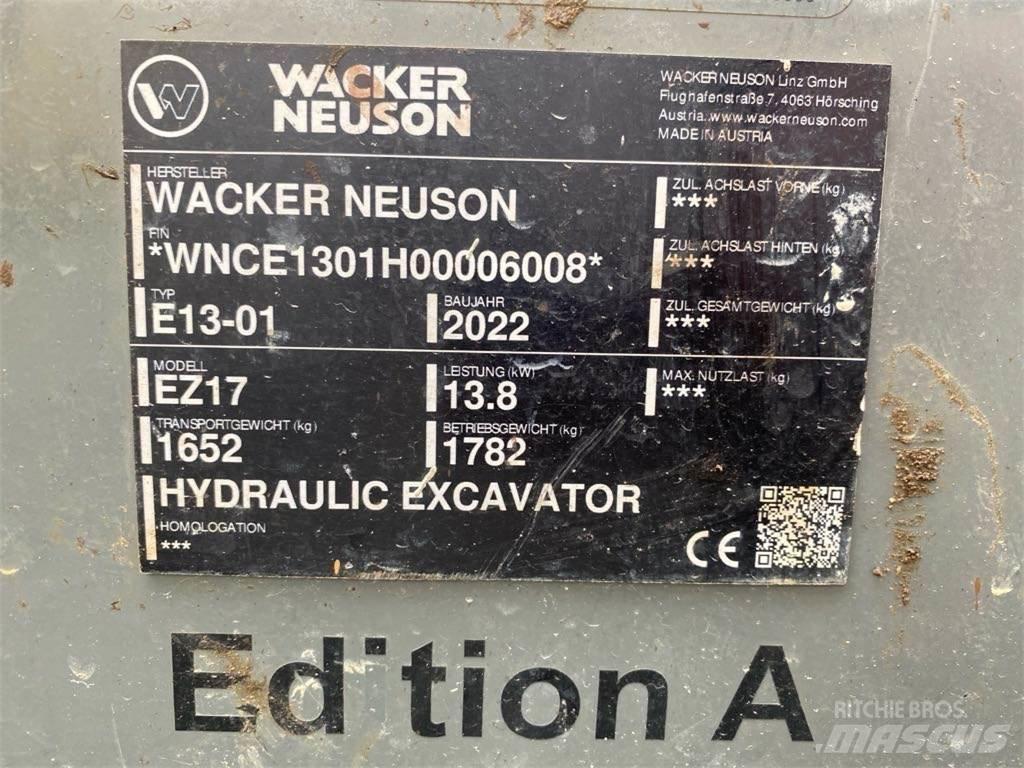 Wacker Neuson EZ17 Paletli ekskavatörler