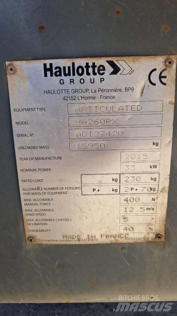 Haulotte HA 260 PX Körüklü personel platformları