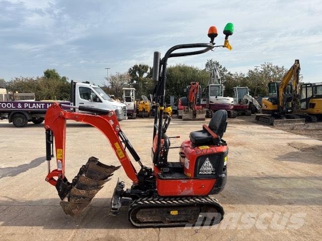 Kubota K 008-5 Mini ekskavatörler, 7 tona dek