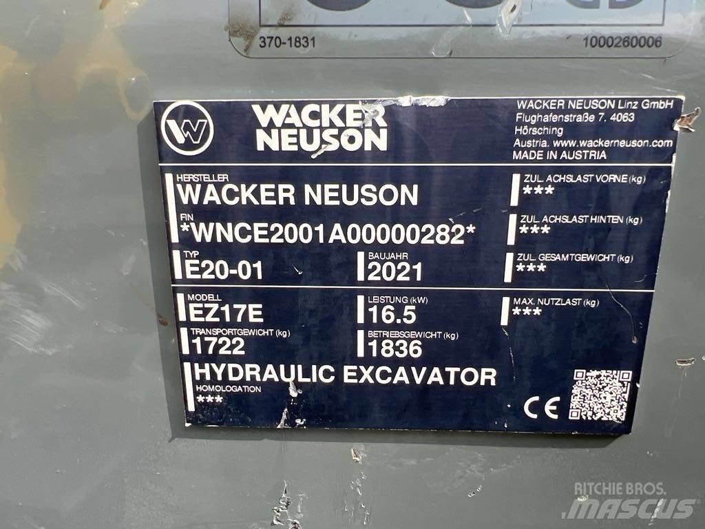 Wacker Neuson EZ17e Paletli ekskavatörler