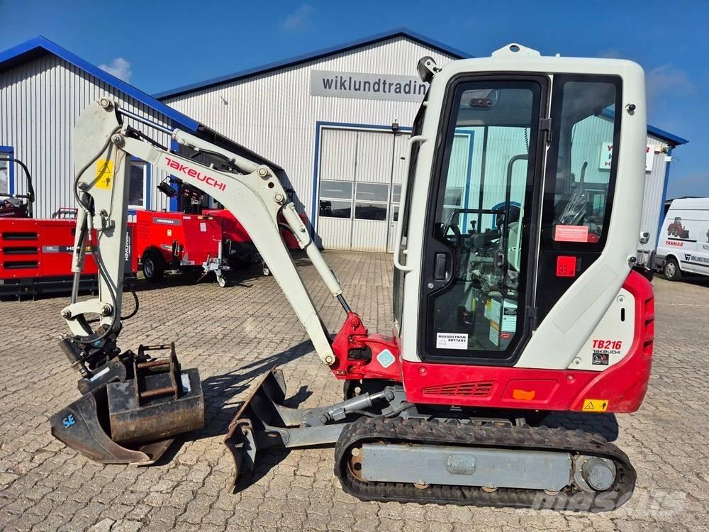 Takeuchi TB 216 Mini ekskavatörler, 7 tona dek