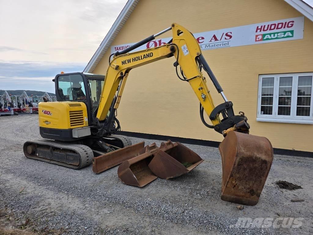 New Holland E60C Mini ekskavatörler, 7 tona dek