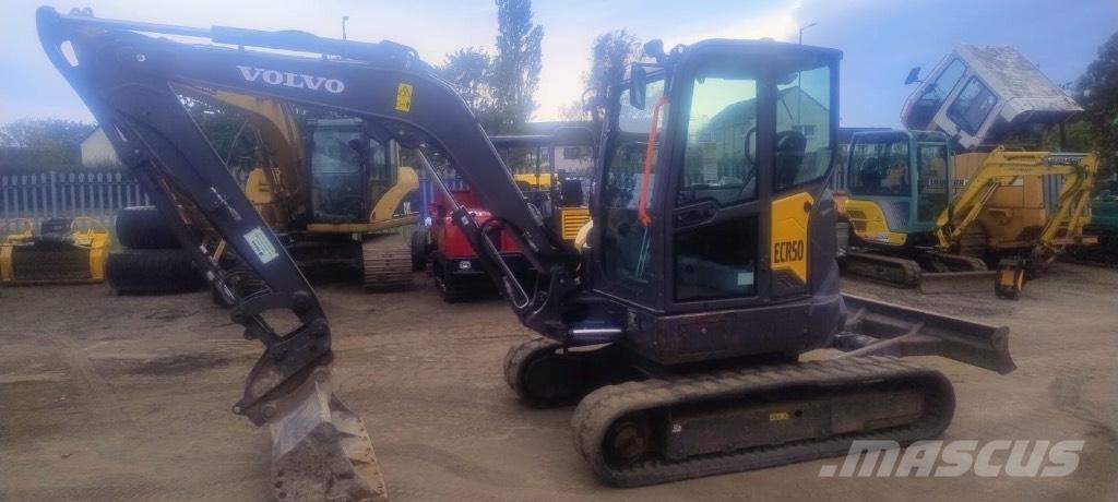Volvo ECR 50 Mini ekskavatörler, 7 tona dek