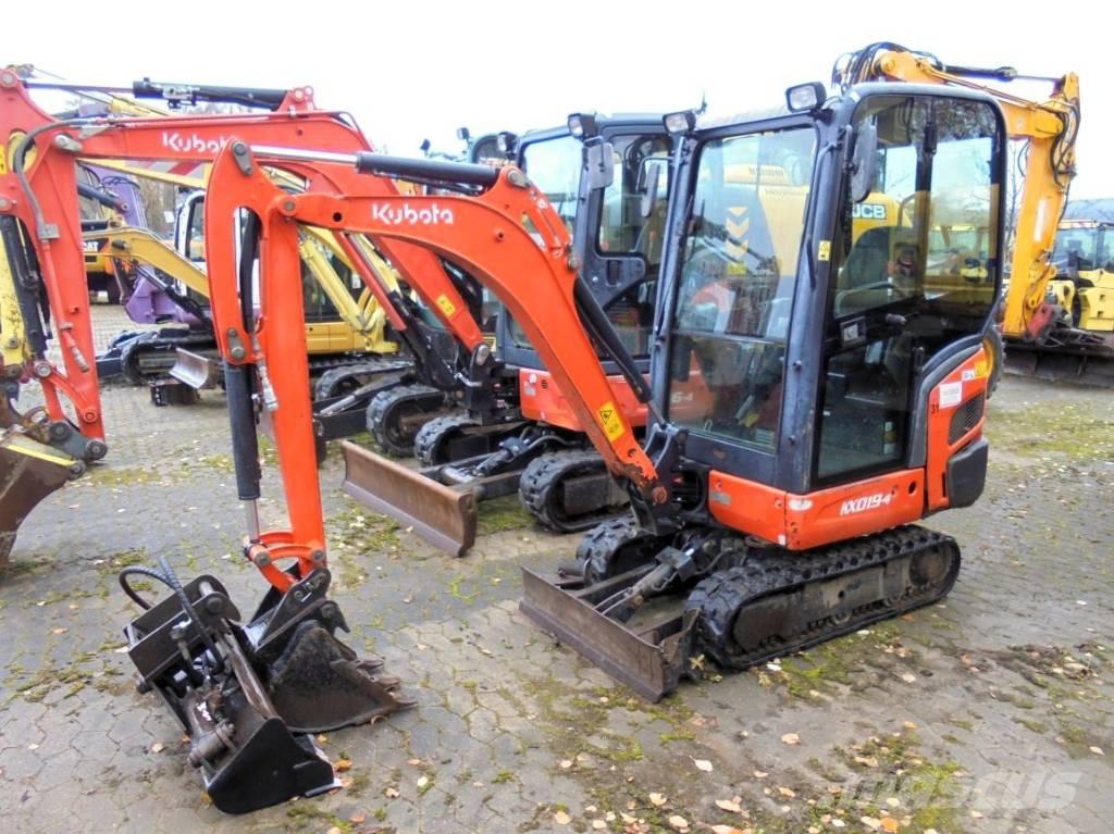 Kubota KX 019-4 Mini ekskavatörler, 7 tona dek
