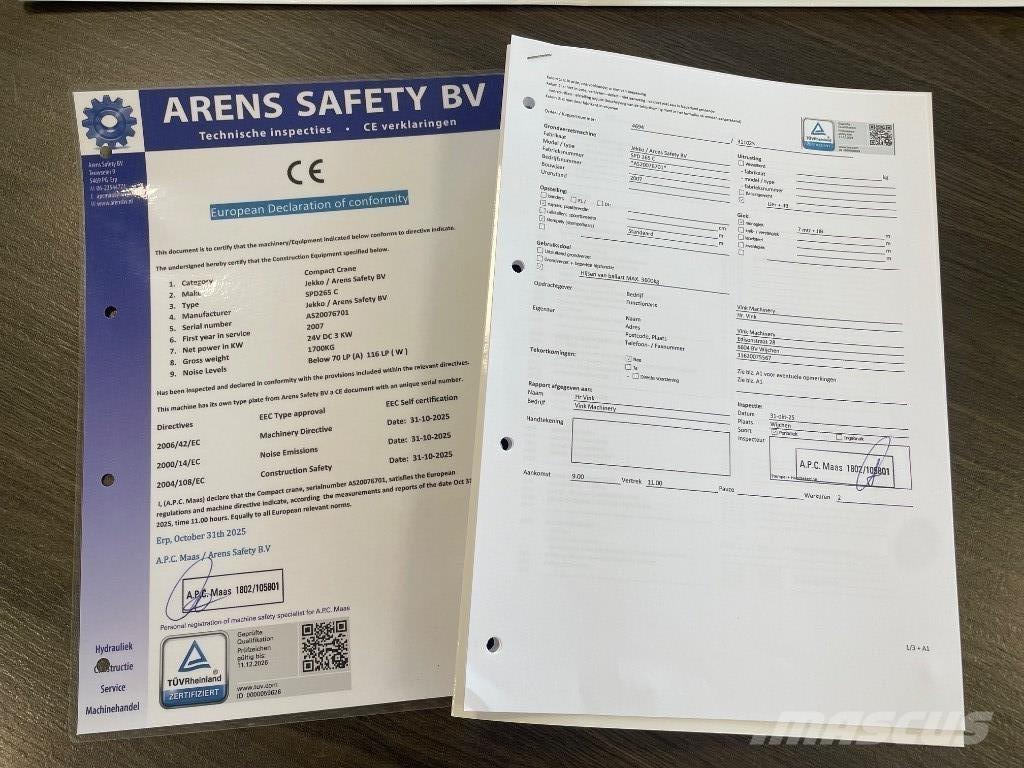 Jekko SPD 265 C  SOLD Mini vinçler