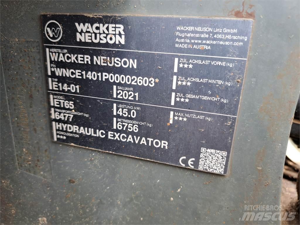 Wacker Neuson ET65 Paletli ekskavatörler