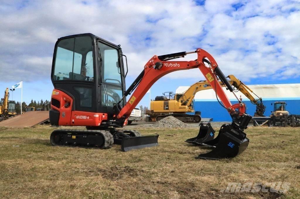 Kubota KX016-4 Mini ekskavatörler, 7 tona dek