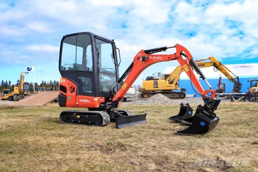 Kubota KX016-4 Mini ekskavatörler, 7 tona dek
