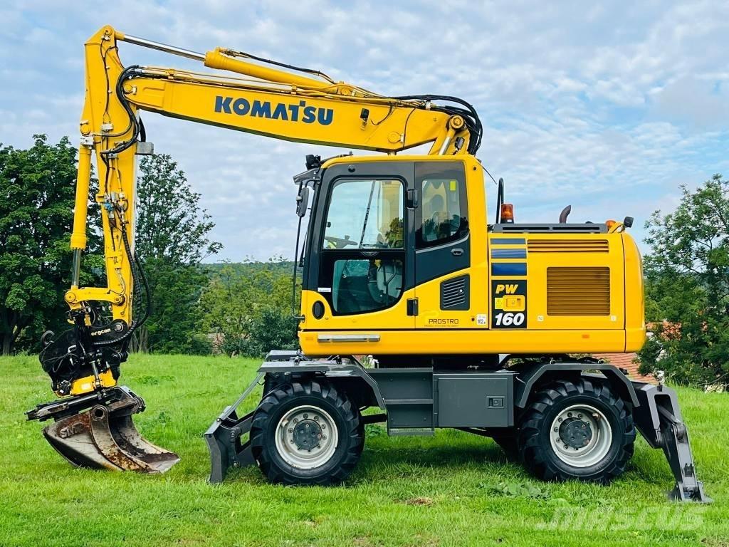 Komatsu PW 160 - 10 Lastik tekerli ekskavatörler