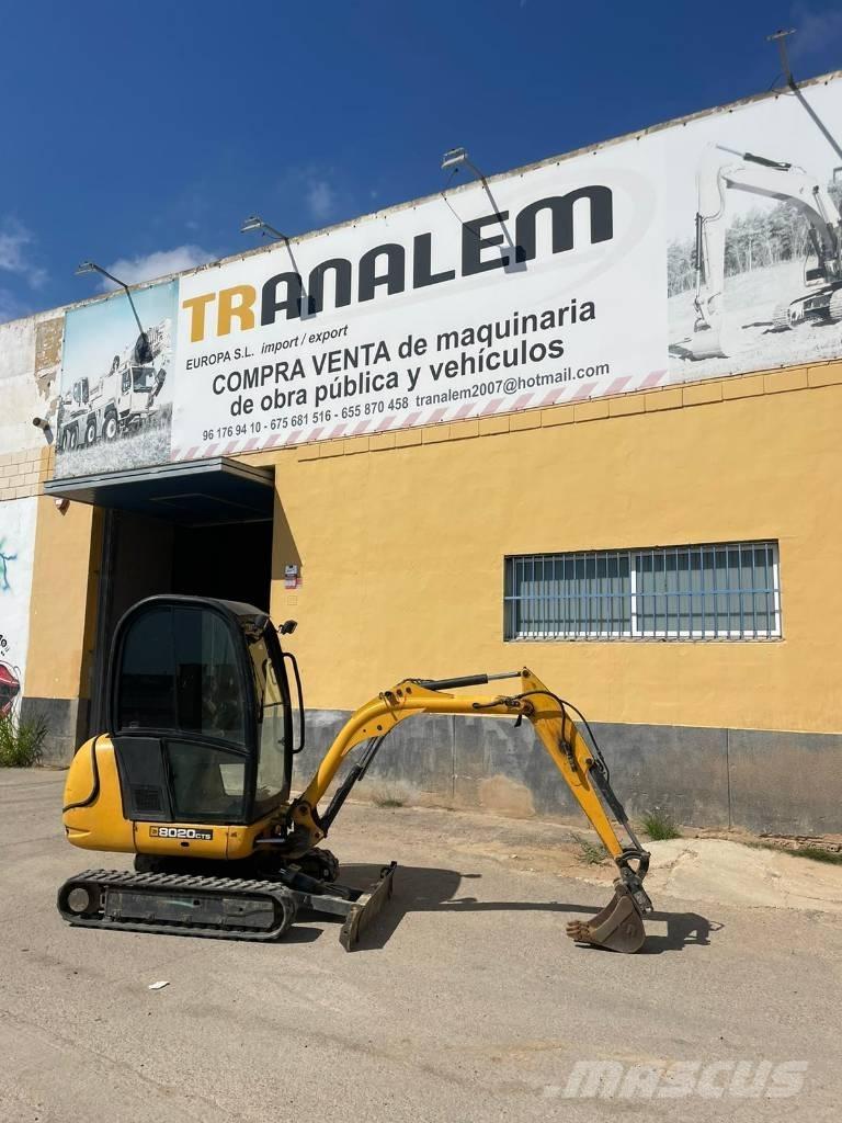 JCB 8020 Mini ekskavatörler, 7 tona dek