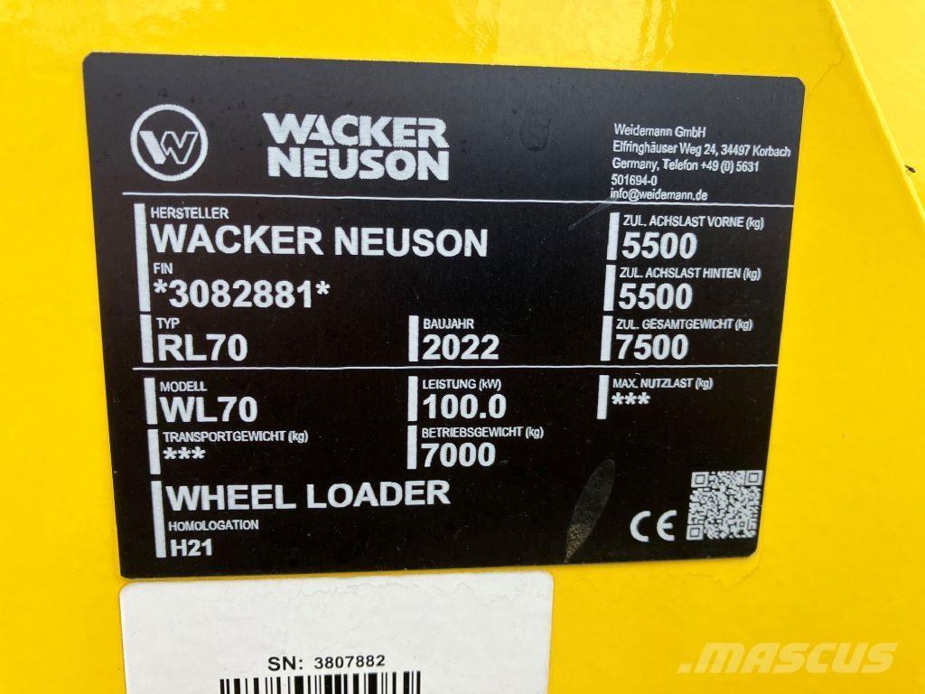 Wacker WL 70 Tekerlekli yükleyiciler