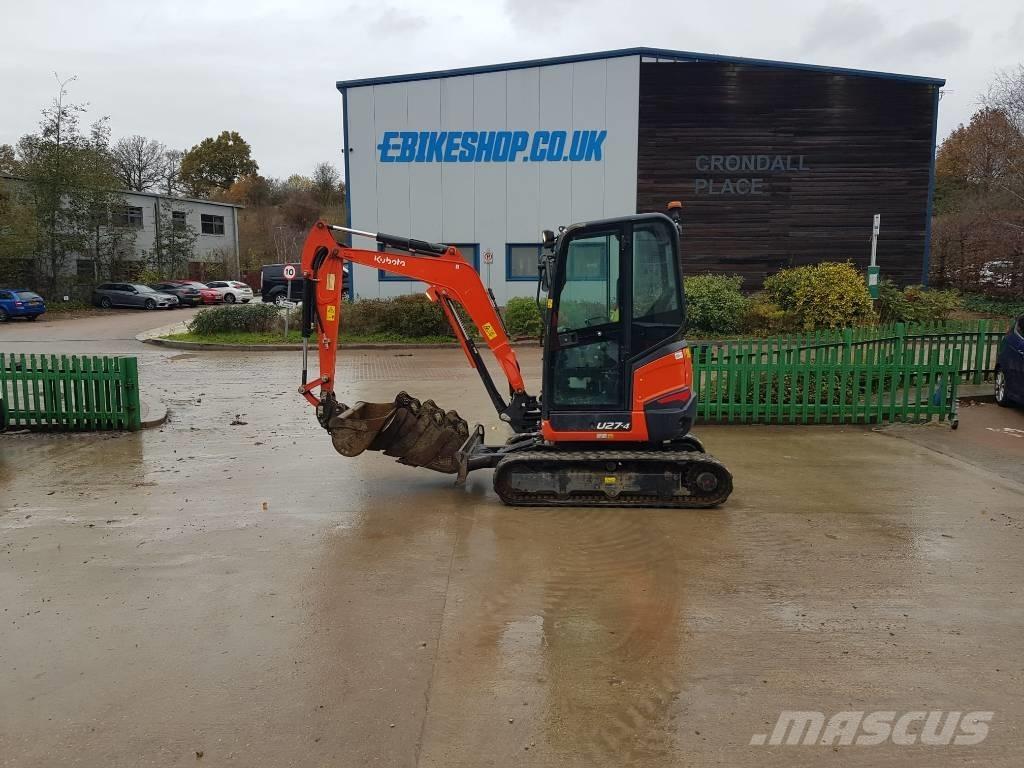 Kubota U27-4 Mini ekskavatörler, 7 tona dek