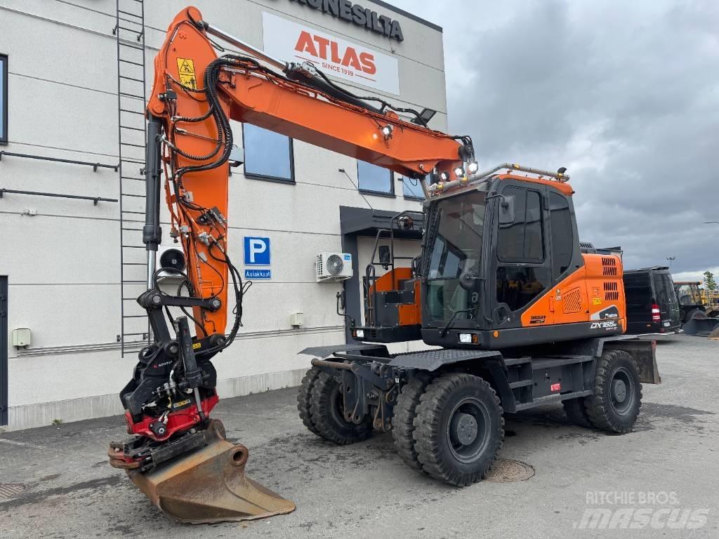 Doosan DX 165 W-5 Lastik tekerli ekskavatörler