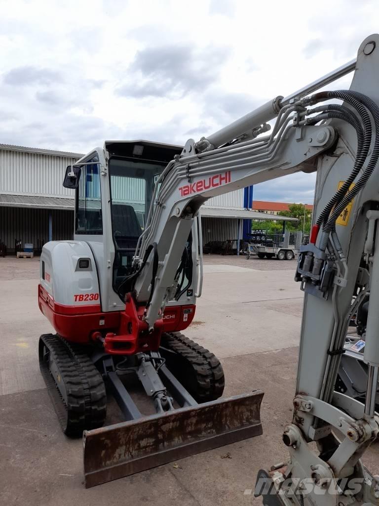 Takeuchi TB 230 Mini ekskavatörler, 7 tona dek