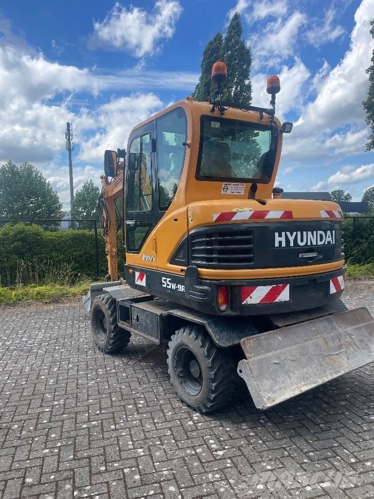 Hyundai 55w9a Lastik tekerli ekskavatörler