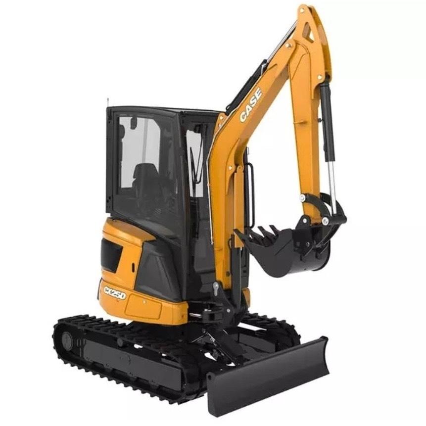 CASE CX 25 D Mini ekskavatörler, 7 tona dek
