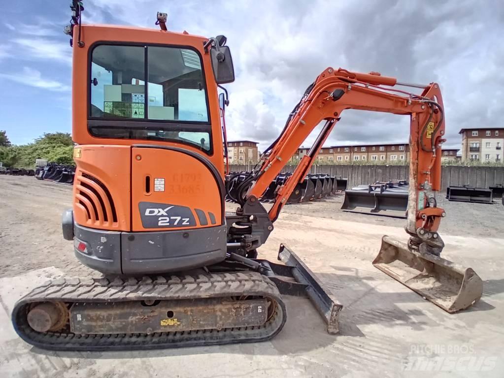 Doosan DX 27 Z Mini ekskavatörler, 7 tona dek