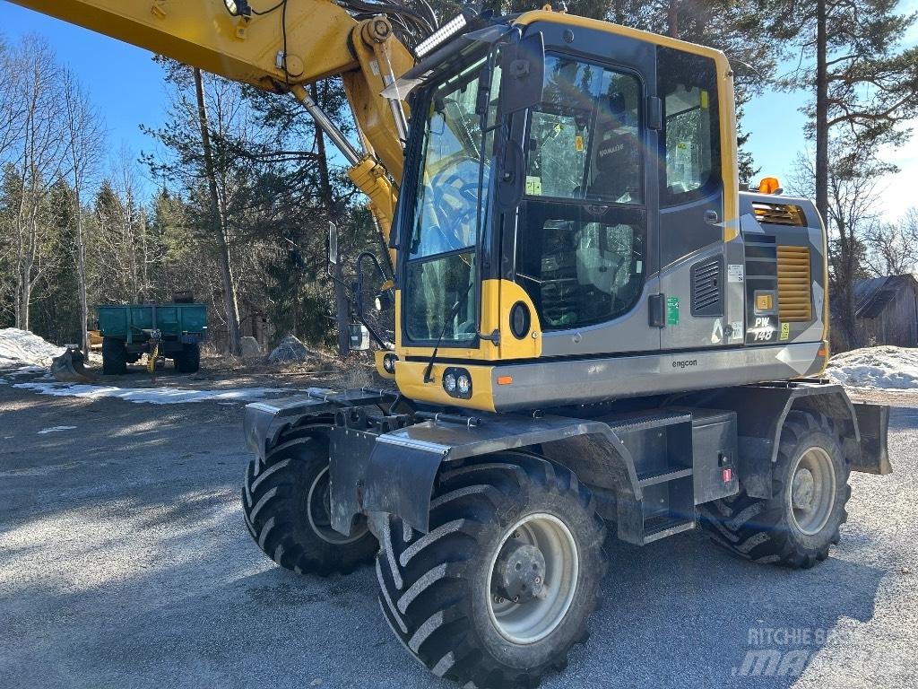 Komatsu PW148 -10 Lastik tekerli ekskavatörler
