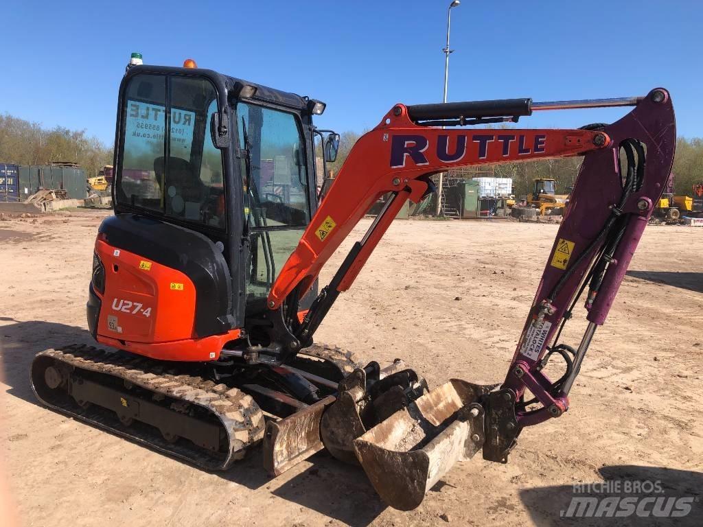 Kubota U 27-4 Mini ekskavatörler, 7 tona dek