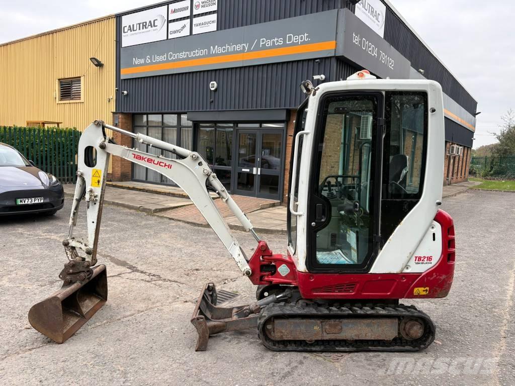 Takeuchi TB 216 Mini ekskavatörler, 7 tona dek