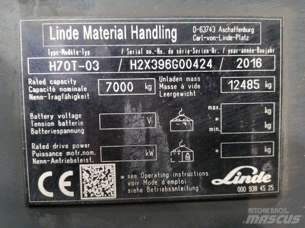 Linde H70T-01 LPG'li forkliftler