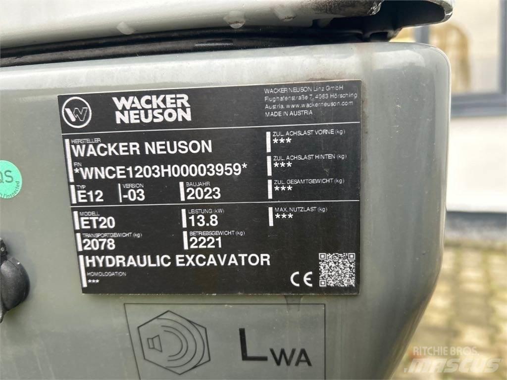 Wacker Neuson ET20 Paletli ekskavatörler