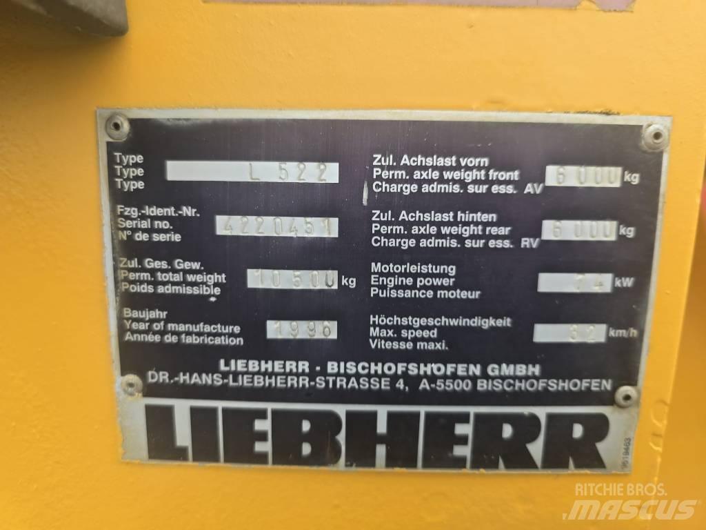 Liebherr L 522 Traktörler