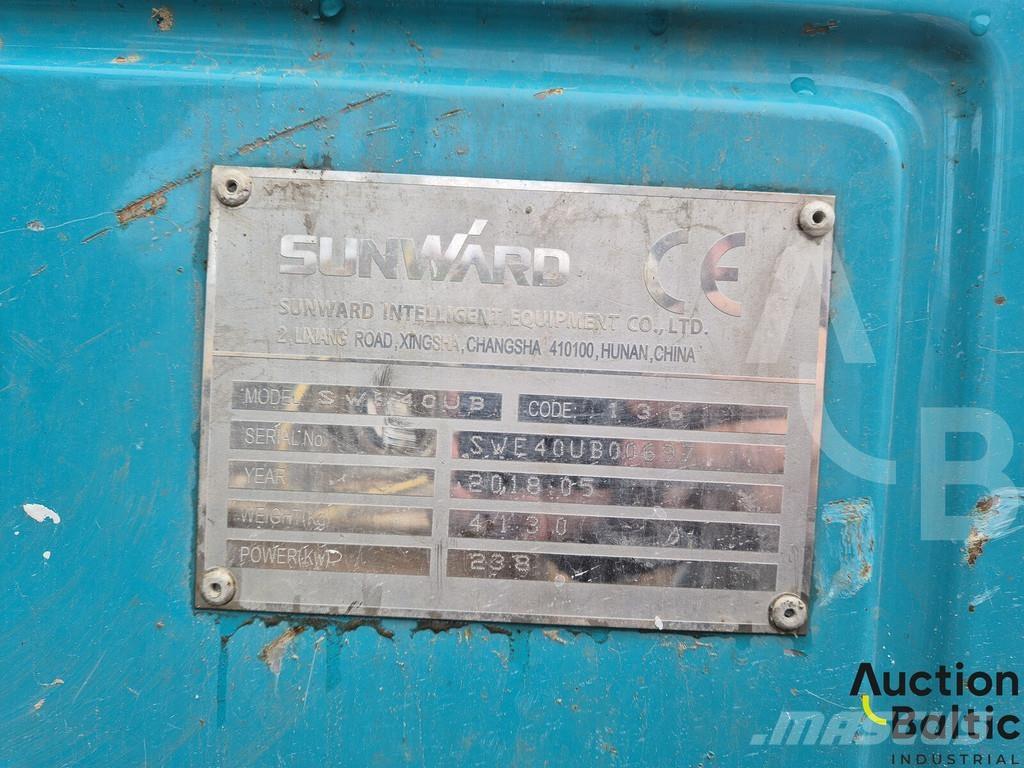 Sunward SWE40UB Mini ekskavatörler, 7 tona dek