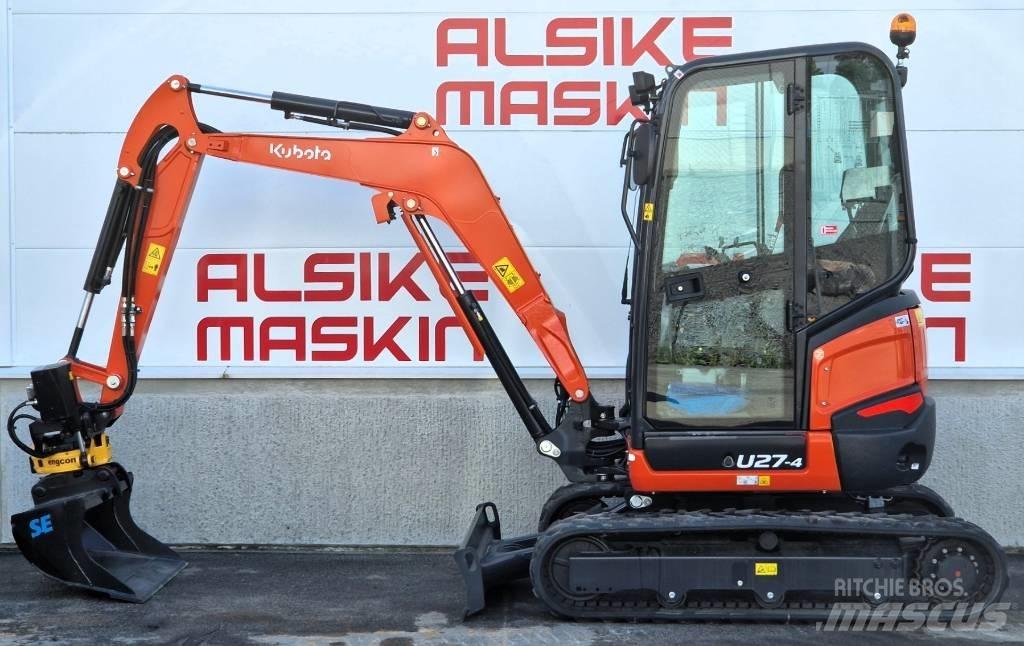 Kubota U 27-4 Mini ekskavatörler, 7 tona dek