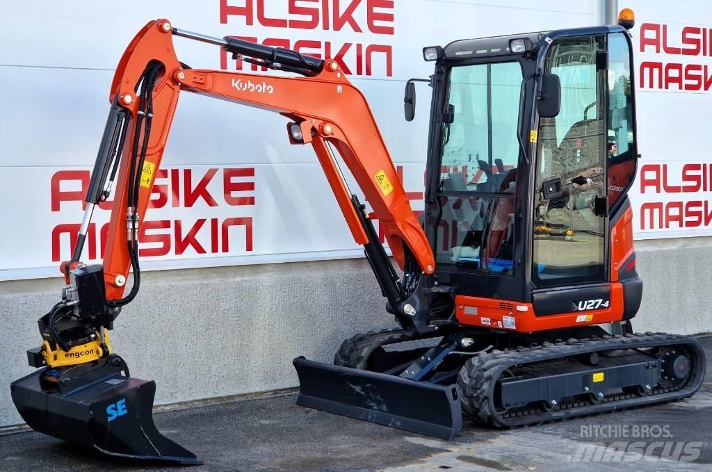 Kubota U 27-4 Mini ekskavatörler, 7 tona dek