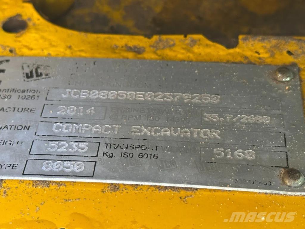 JCB 8050 Mini ekskavatörler, 7 tona dek