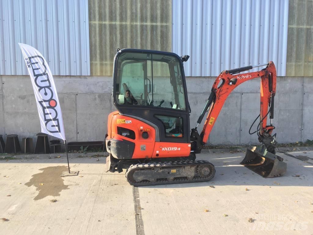 Kubota KX 019-4 Mini ekskavatörler, 7 tona dek