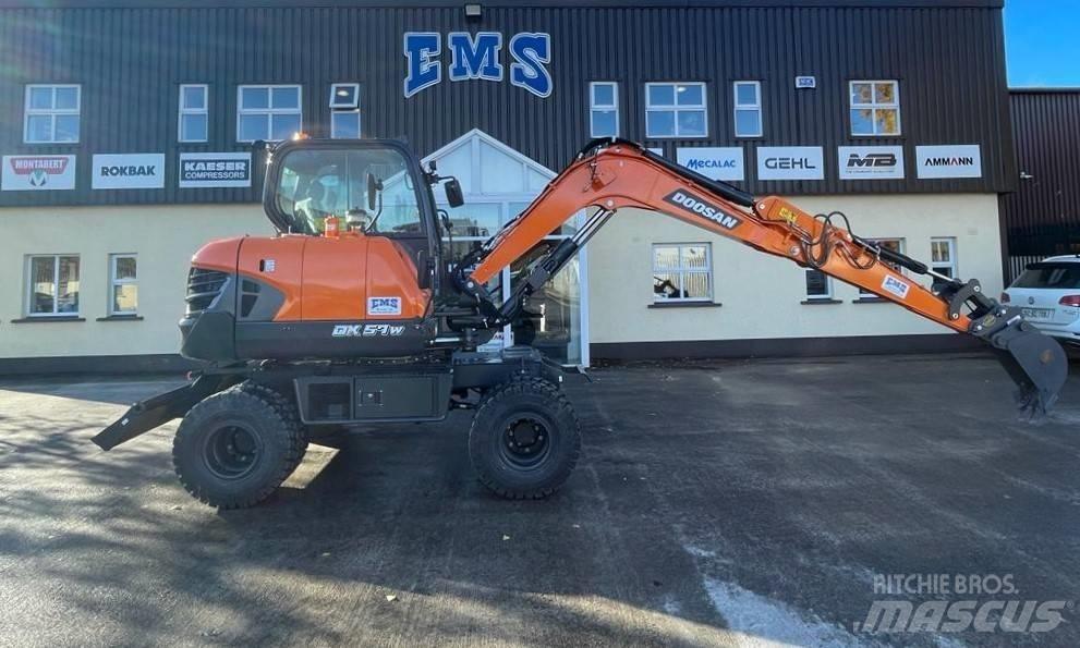 Doosan Dx57W-7 Lastik tekerli ekskavatörler