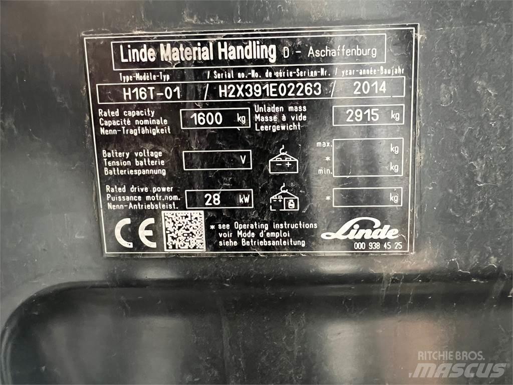 Linde H16T LPG'li forkliftler