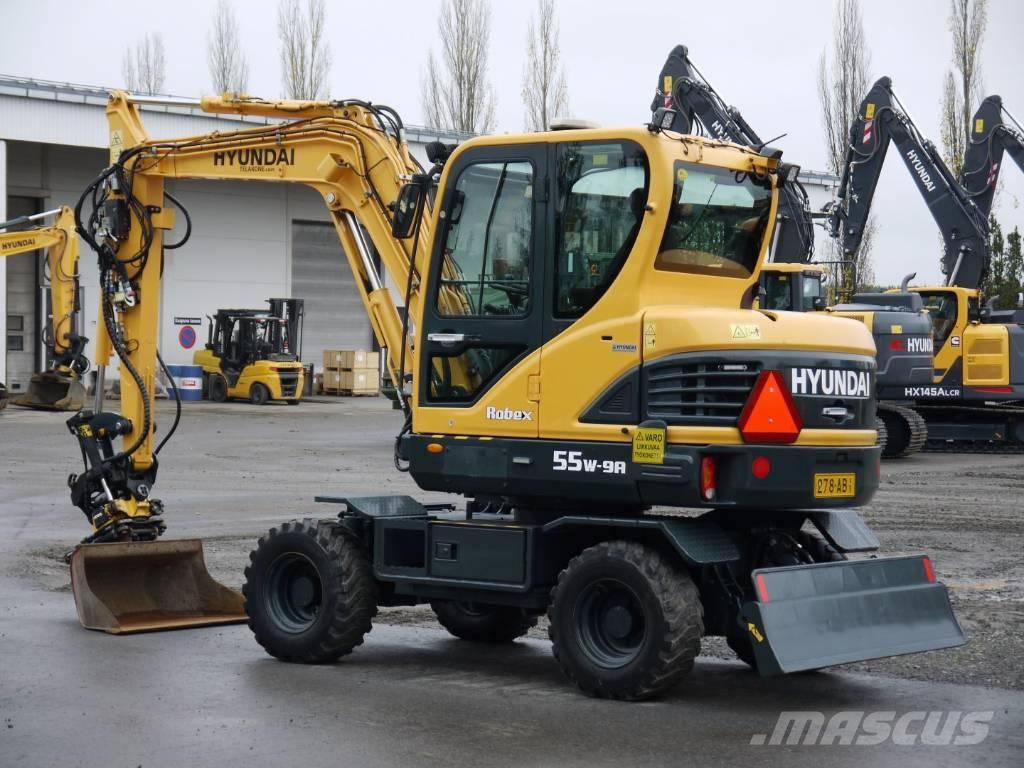 Hyundai R 55W-9A Lastik tekerli ekskavatörler