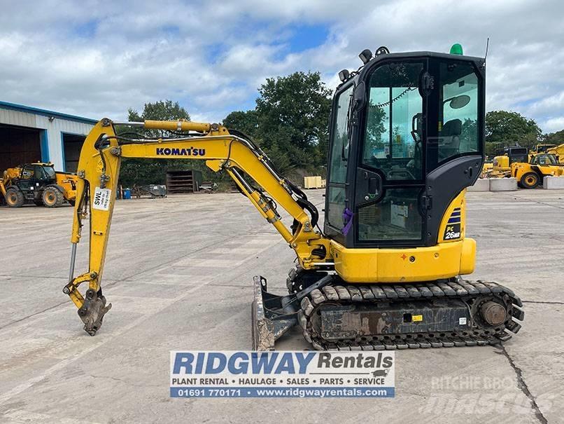 Komatsu PC 26 MR-5 Mini ekskavatörler, 7 tona dek