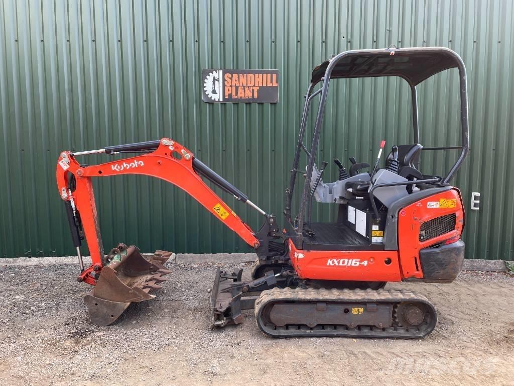 Kubota KX 016-4 Mini ekskavatörler, 7 tona dek