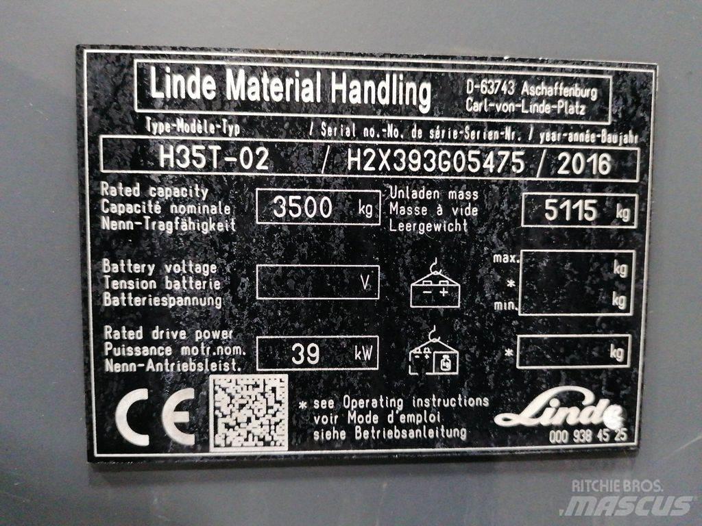Linde H35T-02 LPG'li forkliftler