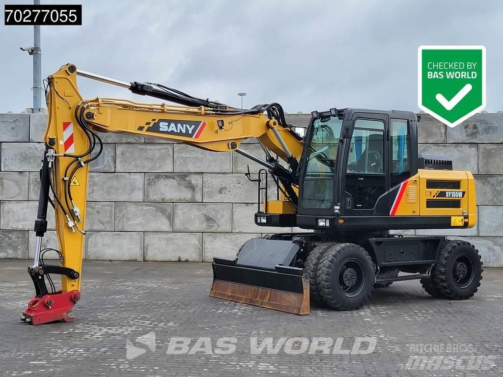 Sany SY155W Lastik tekerli ekskavatörler