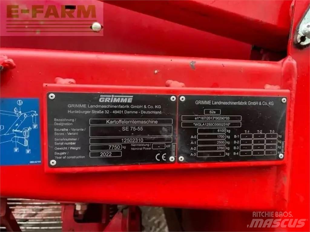Grimme se 75-55 sb Patates ekipmanları - Diğer