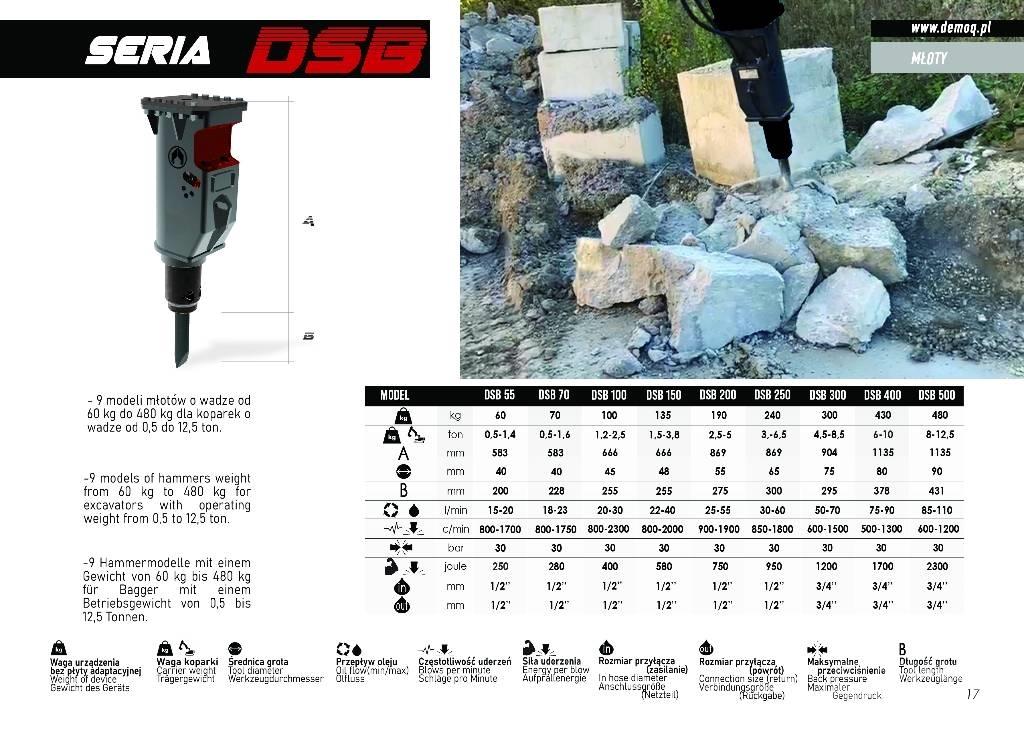  DEMOQ DSB300 Hidrolik kırıcılar