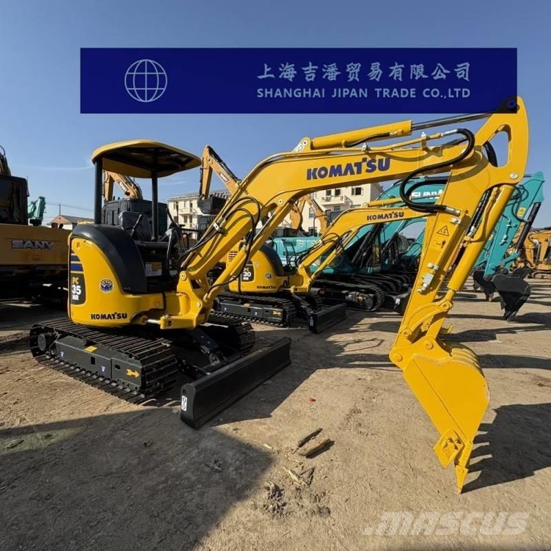 Komatsu PC 35 MR Mini ekskavatörler, 7 tona dek