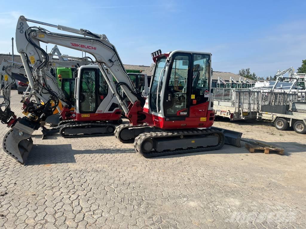 Takeuchi TB 260 Mini ekskavatörler, 7 tona dek