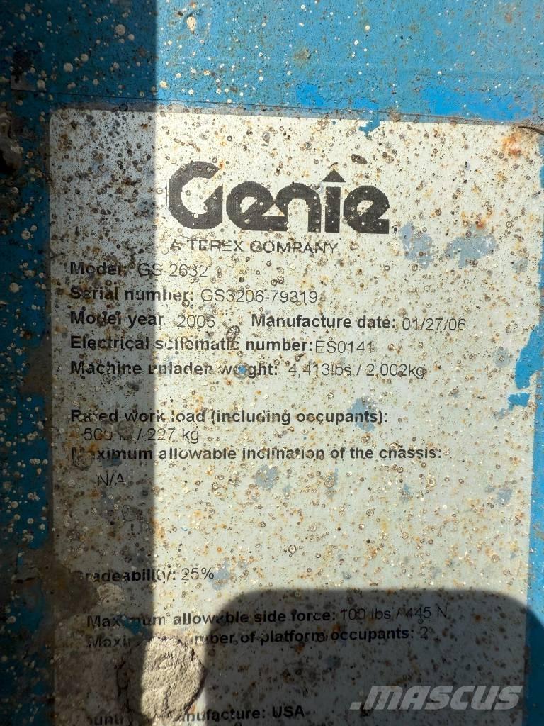 Genie GS 2632 Makasli platformlar