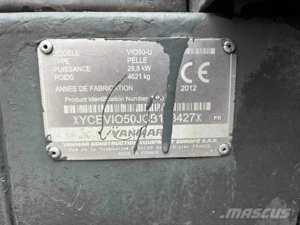 Yanmar VIO50-U Mini ekskavatörler, 7 tona dek