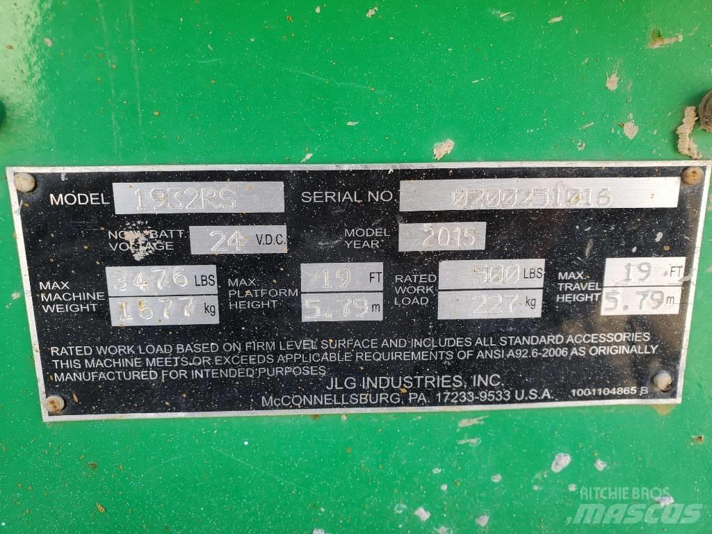 JLG 1932 RS Makasli platformlar