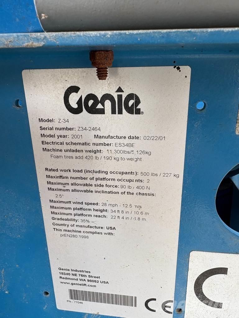 Genie Z34-22 Teleskopik personel platformları